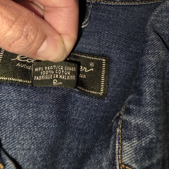 Upcycled One Of A Kind Embroidered Denim Jacket Size S Eddie Bauer Denim - Picture 7 of 10